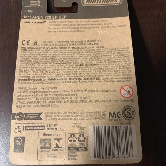 Matchbox Mclaren 720 Spider - Picture 3 of 3